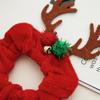 Hair Accessories Antler Bat Elastic Hair Bands Flannel Scrunchies Ponytail Holder Women Hair Rope
