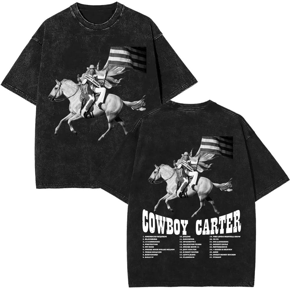 Retro Washed Beyonce Renaissance World Tour Tshirt Album Concert Music Tshirts Men Women Casual Cotton Vintage T Shirts