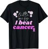 Cute Breast Cancer Survivor Quote I Beat Cancer Design T-Shirt Miss Daisy Graphic T Shirts Casual Daily Four Seasons Tees