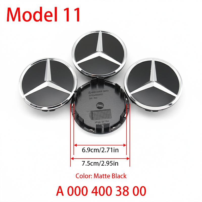 4Pcs 75mm Car Badge Wheel Center Cap For Mercedes Benz W176 W177 W204 W205 W212 W213 W206 X156 X253 W166 Hub Covers Accessories