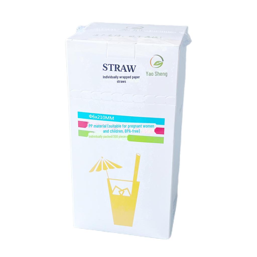 Прозрачные телескопические трубочки для детей в индивидуальной упаковке — прочный пластик, идеально подходит для соевого молока и домашнего использования.