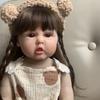 BZDOLL Reborn Baby полностью силиконовый корпус с коричневыми волосами кукла для девочек игрушка 55 см 22 дюйма реалистичная принцесса для малышей Bebe
