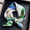 100% Nature Silk Scarf Women Neck Square Headband Scarves Bandana Fashion Hijab Poncho Scarves Pashmina  Female Foulard 53cm