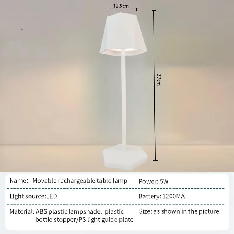 Скандинавская светодиодная настольная лампа Перезаряжаемая сенсорная с регулировкой яркости Настольная лампа Украшение спальни Кофейня Дом Обеденная комната Простой декор комнаты