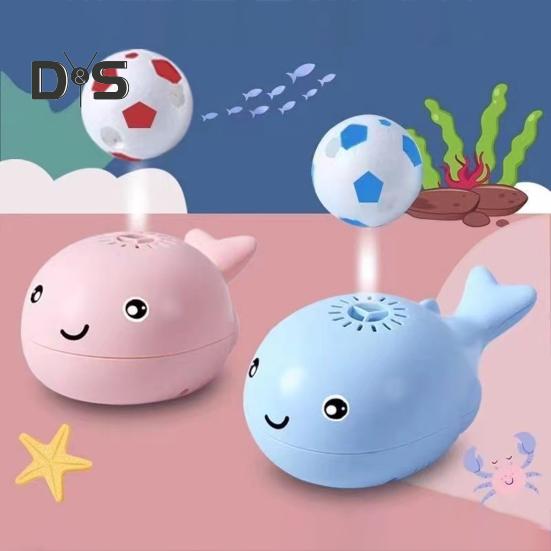 Электрический надувной мяч-кит с 2/4/6 шариками, перезаряжаемый через USB, развивающий подвесной мяч в виде морского животного, интерактивная игрушка для малышей, мальчиков и девочек, подарок