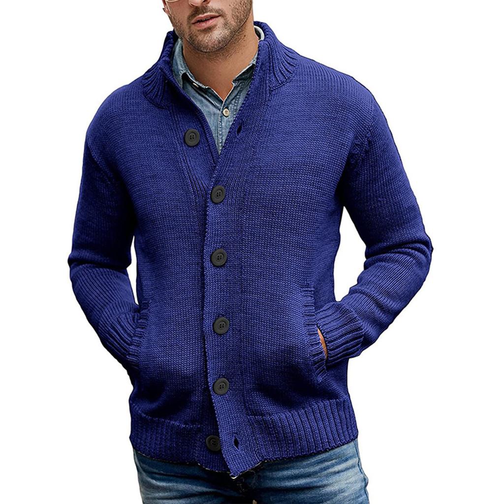And Winter Men's Fashion Loose Cardigan Warm Jacket Sweater Knitted Coat