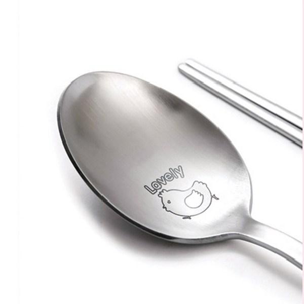 HomeAnnie Junior Spoon Set, Chick, Spoon + Chopsticks