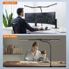 BeaNet Desk Light LED Width 98cm Remote 3 Light Sources Max Environmental Auxiliary Independent Clamp Desk Lamp Adjustment 4 Level Dimming Color Wide