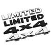 3D металлические наклейки на багажник автомобиля для Jeep 4X4 Limited Letters Emblem Logo Grand Cherokee Overland Compass Wrangler Accessories