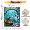Disney Robot Underwater Love Scene Oil Paint Digital Painting Art Kit FillIn Painting Home Decor