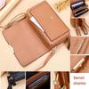 6 цветов модная женская сумка через плечо кожаный 3-слойный кошелек держатель для карт зажим для денег кошелек через плечо
