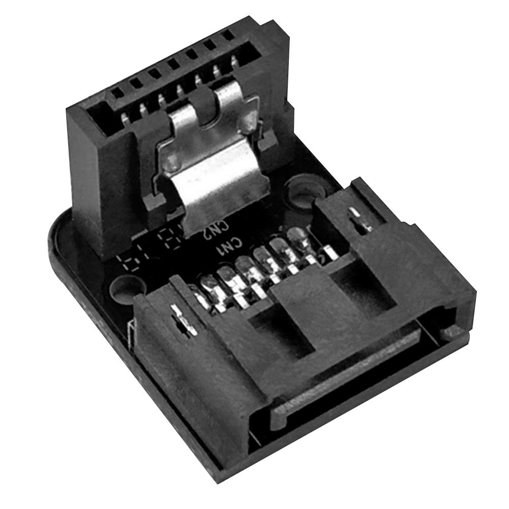 Адаптер SATA 7Pin (мама) к 7pin (папа) с угловым разъемом 90 градусов, 6 Гбит/с, адаптер SATA 7Pin вверх/вниз для материнской платы