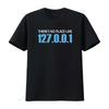 Нет места лучше, чем 127.0.1 Игровая мужская футболка Уникальный дизайн для технических энтузиастов винтаж стирка дизайнерская одежда Стильная