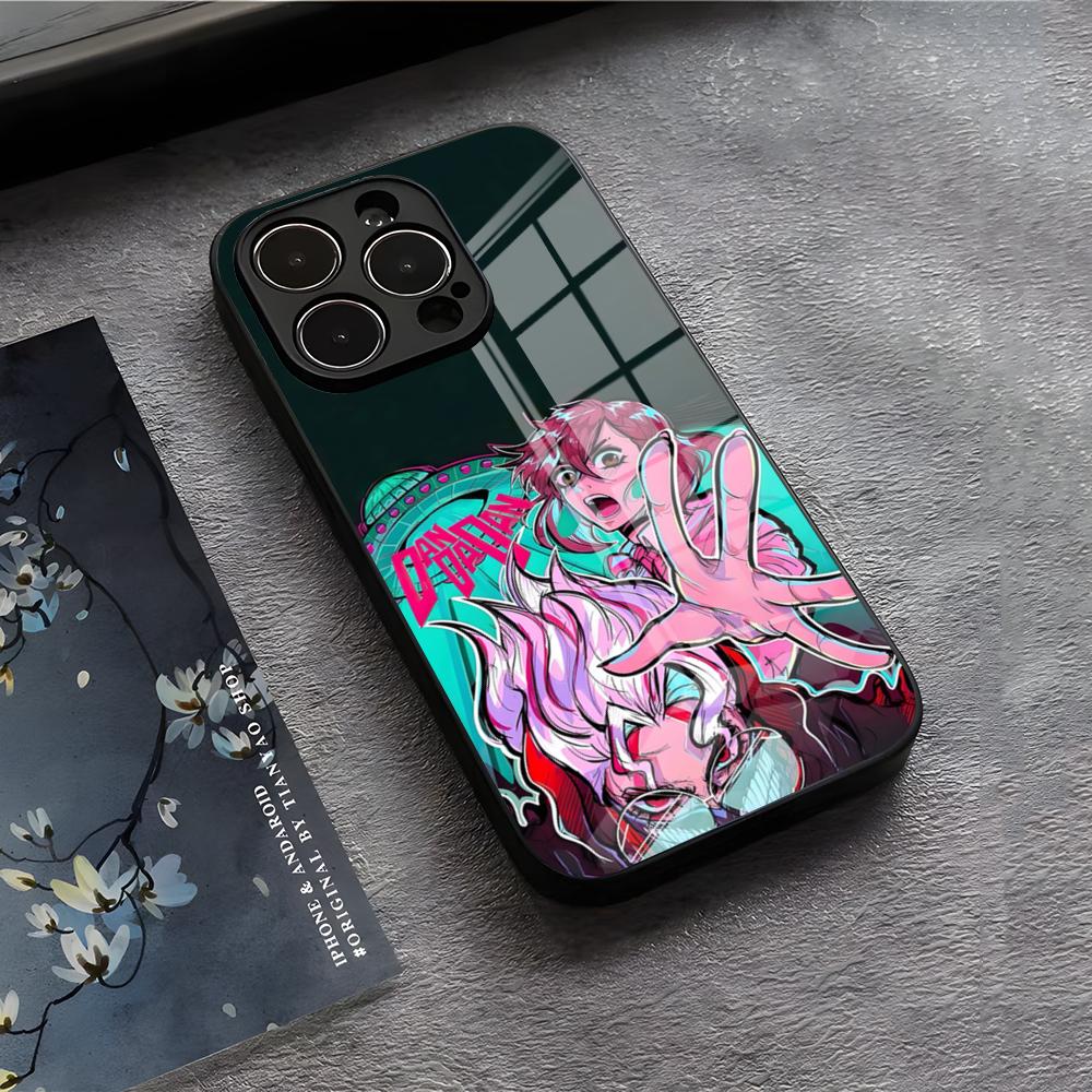 Чехол для телефона D-Dan D-Da Daa Для IPhone 17 Air 16 E Pro Max 15 14 13 Mini 12 Pro 11 Max Plus Черная Стеклянная Крышка
