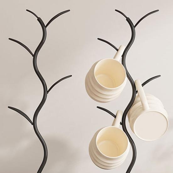 Бамбуковая подставка для чашек в форме дерева, полка для хранения чашек, креативный растягивающийся держатель для ключей, органайзер для дома, кухни, прихожей