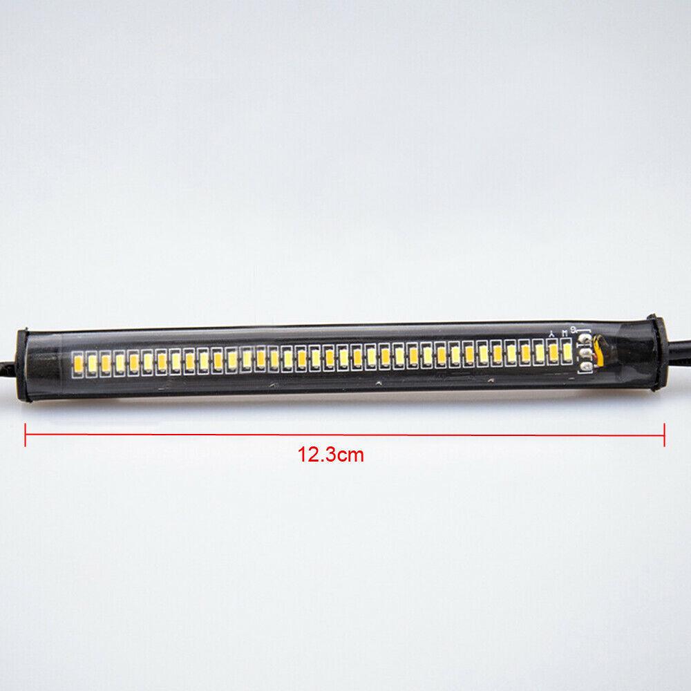 Dual-Color LED Motorcycle Turn Signal & Shock Absorber Light Strip