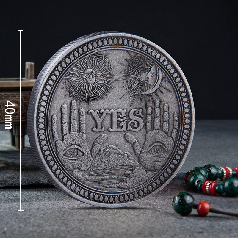 Да или нет монета, коллекционные предметы, старая монета, серебряная монета, поддельная монета на удачу, оригинальные монеты-вызовы, копия доллара бродяги, медные пиратские монеты, подарок