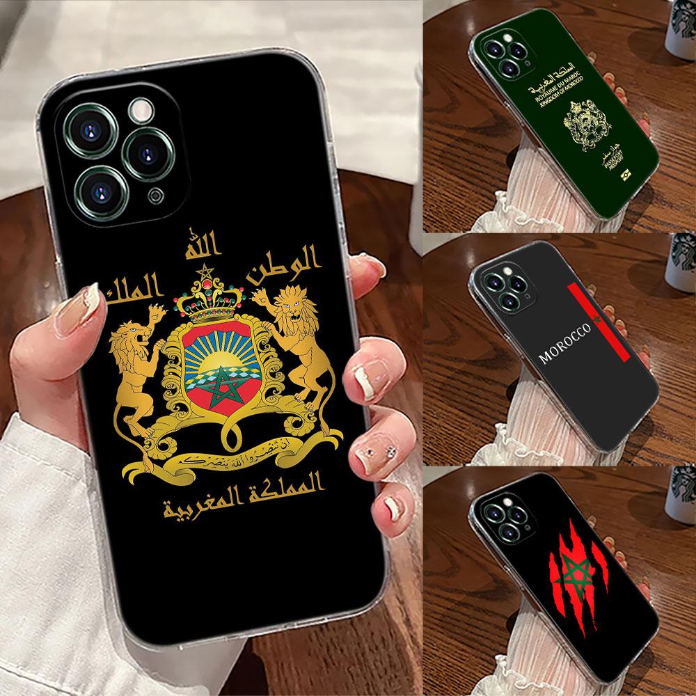 Флаг Марокко Maroc Чехол-паспорт для Apple iPhone 18 17 16 15 14 13 12 11 Pro Max 16 Plus 16E 17Air 17Pro Чехол для телефона Силиконовый Funda