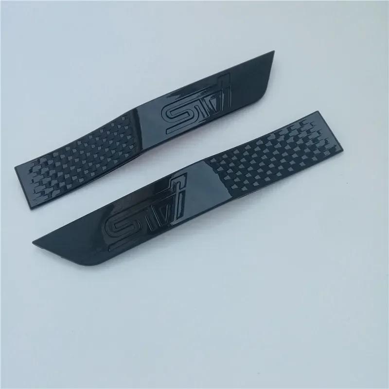 2pcs Car Fender Side Emblem Stickers For Subaru 2015-2018 Impreza STI Logo WRX ABS Auto Body Exterior Badge Decals Decorationqq1