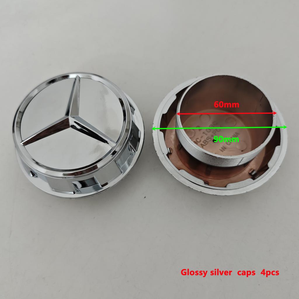 4 шт. Алюминиевые центральные колпачки ступицы колеса автомобиля для Mercedes-Benz A45S C63S E63S AMG GT GTS C190 Авто Стайлинг Аксессуары