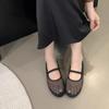 Fashion Transparent Silk Gauze Ballet Flat Women Summer Round Toe Elastic Band Mesh Ballerina Shoes Ladies Comfort Versatile Lazy Loafer