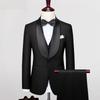 Мужской приталенный корейский смокинг для свадьбы, ведущего, фотографии