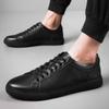 Fashion Genuine Leather Mens Casual Shoes Lightweight Man Skateboard Shoes Luxury Brand Sneakers Travel Tenis Masculino Vulcanize Shoes