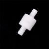 1pc 8Mm White Plastic One Way Inline Check Valve For Fuel Diesel Gas Liquid Air