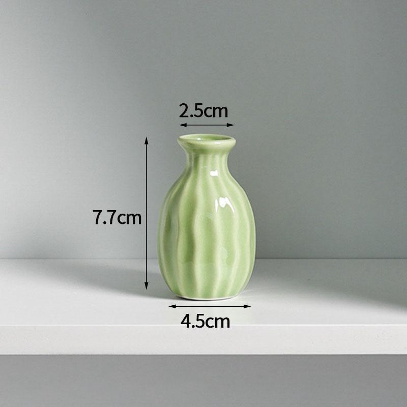 Aesthetic Flower Vases Mini Ceramics Vase Flower Arrangement Vase Nordic Flower Bottle Desktop Ceramic Plant Pot Home Decor