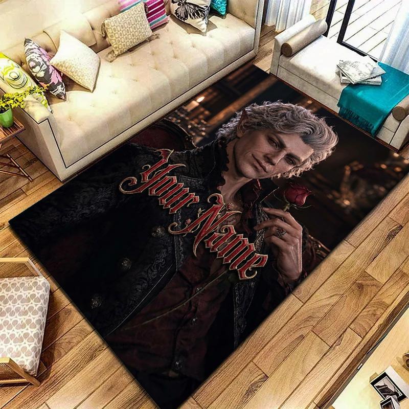Astarion Ancunin Gothic Romance Custom Name Carpet Rug For Living Room Bedroom Home Sofa Decoration Kids Play Nonslip Floor Mat