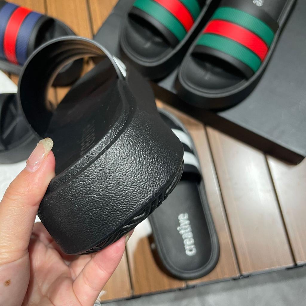 Slippers for Women's Household Summer Thick-soled One-word Cool Slippers Bathroom Non-slip Bath Slippers Couple Beach Shoes Outer Wear