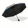 Elsa,Frozen Automatic Opening and Closing Fashion umbrella - 8-rib Folding Design, Lightweight and Portable, Suitable for Daily Business Use