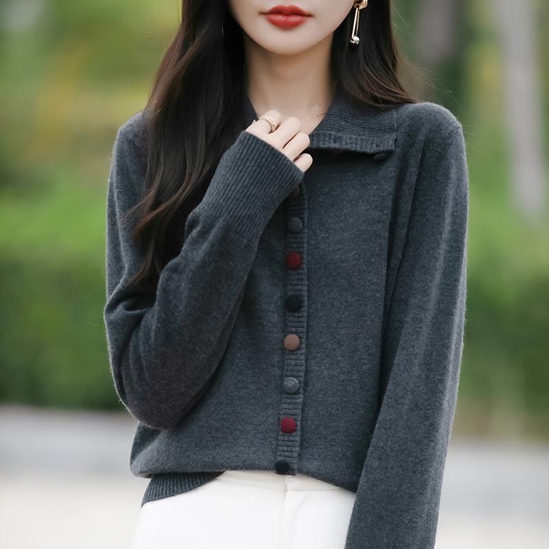 Женский легкий кардиган из 50% шерсти и 50% шелка Mulberry — универсальный трикотаж на все 4 сезона для комфорта и стиля в любое время года