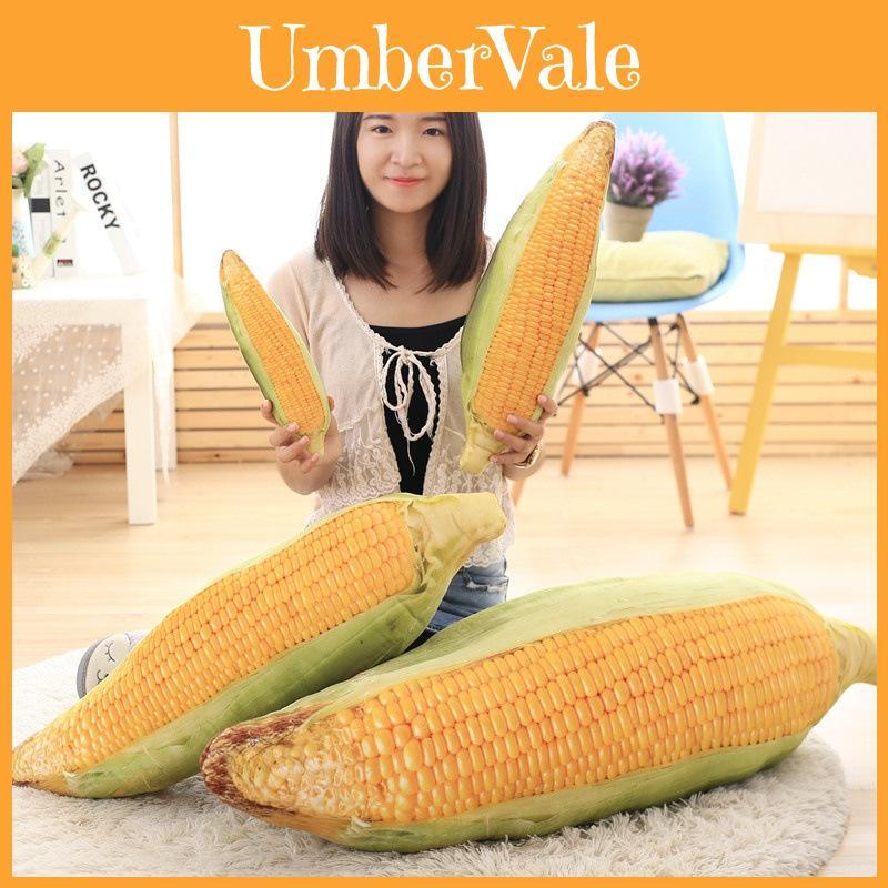 Realistic Corn Plush Pillow Short Plush Soft Stuffed Toy For Kids Room Decor