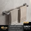 Bathroom Hand Towel Rack Towel Holder Wall Mount No Drill Mount 30/40/50cm Towel Bar Plastic ABS Double Bar 2 Tier Apartment