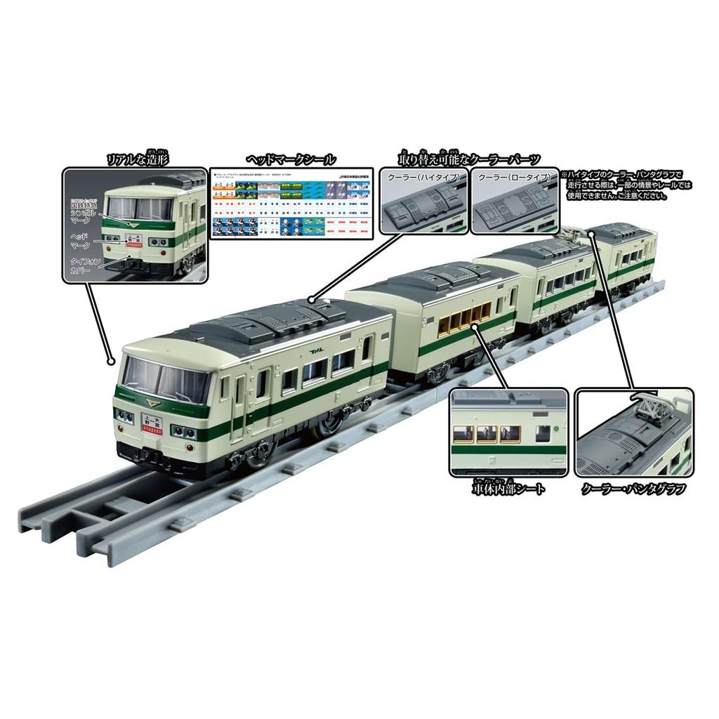 TAKARA TOMY Plarail Real Class 185 Series Limited Express Train (Shinkansen Relay)