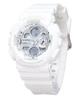 Аналоговые цифровые цифровые часы G-Shock из био-полимера с ремешком из белой смолы, серебряный циферблат, кварцевые женские часы GMA-S140VA-7A 200M