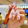 Creative PU Leather 26 Letter Keychains Fashion Alphabet Keyrings Handbag Ornaments Pendant Car Key Holder Accessories Gifts