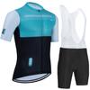 Cycling 2023 Men's Outfit Set Sleeve Blouse Bib Mtb Pants Summer Clothing Tricuta Man Clothes Jersey Gel Uniform Shorts Bikes