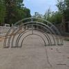 Полукруглый садовый арка-дисплей из кованого железа для наружного декора и вьющихся растений