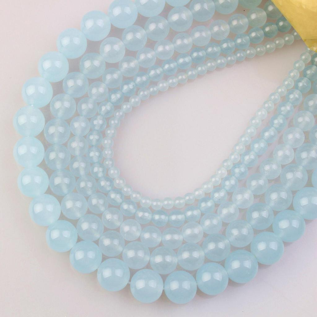 Красочные бусины из халцедона и нефрита для изготовления украшений и браслетов своими руками