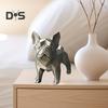 French Bulldog Statue 3D Printed Standing Dog Figurine PLA Animal Sculpture Home Office Bookshelf Desktop Decoration Ornament