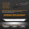 Gempro LED Side Marker Lights For Ford Mustang 2015- Rear White Fender Marker Reflectors Lamps Smoked Len, 2PCS