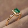Ретро кольцо ювелирные изделия цвет сокровище европейская и американская мода изумруд женское кольцо