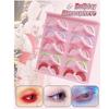 10Pair Fluffy Colored False Eyelashes Natural Color Lashes Extension Cat Eye False Eyelashes  Women