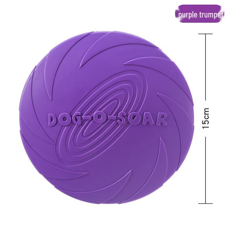 DOG-O-SOAR Bite-Resistant Floating Silicone Dog Frisbee Toy