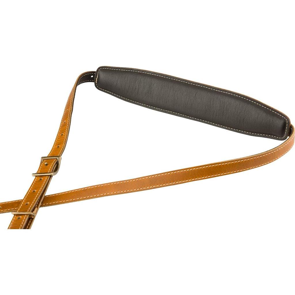 Fender Ремешок из кожи США Saddle Butterscotch Mustang™ Strap,