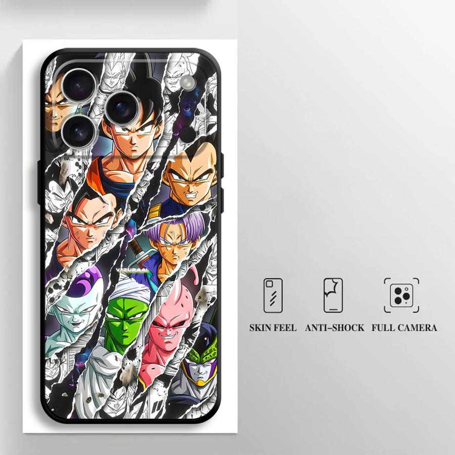 Чехол для телефона Funda для iPhone 17 Pro Max 12 16 15 Plus 14 13 Mini 7 8 Air SE 11 XS XR D-ragonS B-allS Мультяшный