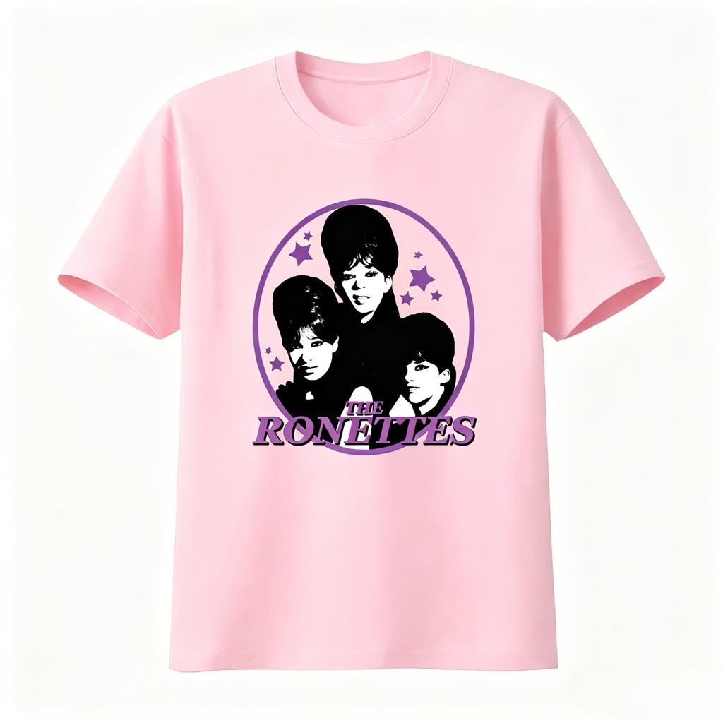 Retro Style Ronettes The Group Print Unisexs TShirt Clothes Fashion Graphic Unisexs Clothing Womens Clothing 2026 Summer T Shirt