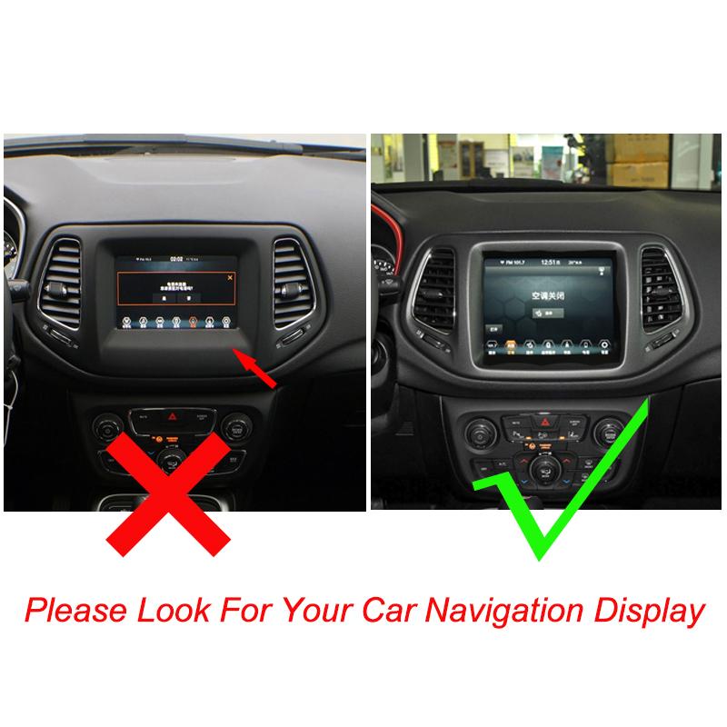 Для Jeep Compass 2th 2017 2018 2019 2020 Carbon Car Navigation Map GPS Display Отделка Рамка Экран Крышка Украшение Аксессуары